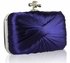 LSE0030 - Navy Satin evening cluth bag