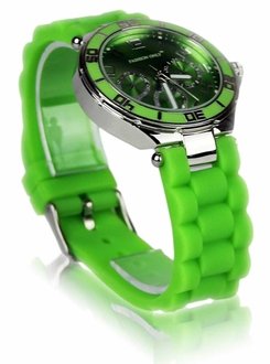 LSW0015- Wholesale & B2B Green Unisex Diamante Watch Supplier & Manufacturer