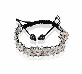 LSB0060-Pink Crystal Bracelet