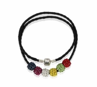 LSN009- Multi Coloured Women's Crystal Necklace