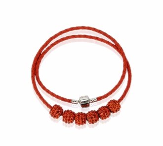 LSN009- Orange Women's Crystal Necklace