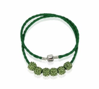 LSN009- Light Green  Women's Crystal Necklace