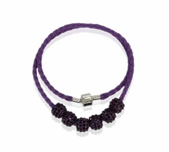 LSN009- Purple Women's Crystal Necklace