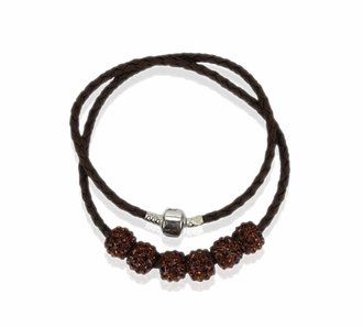 LSN009- Coffee Women's Crystal Necklace