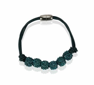 LSB0058- Teal Crystal Bracelet