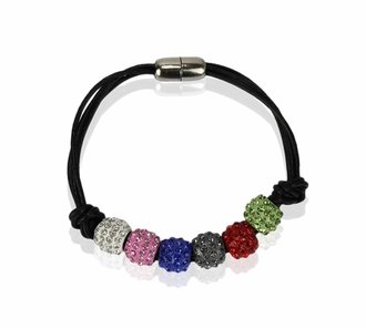 LSB0058- Multi Coloured Crystal Bracelet