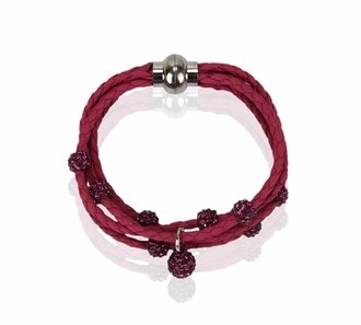 LSB0057- Purple Crystal Bracelet