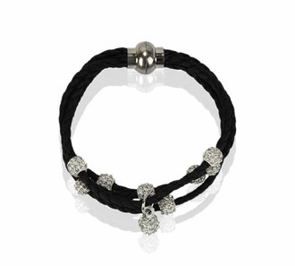 LSB0057- White Crystal Bracelet