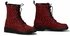 LSS00112 - Red leopard  Patent Chunky Boots
