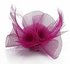 LSH00152 - Pink Feather & Mesh Flower Fascinator on Clip
