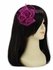 LSH00125 - Purple Feather and Mesh Flower Fascinator