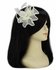 LSH00143 - Ivory Feather and Mesh Flower Fascinator