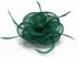 LSH00127 - Green Feather and Mesh Flower Fascinator