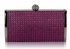 LSE0081 - Purple Sparkly Diamante Evening Clutch