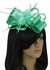 LSH00101 - Emerald Feather & Flower Fascinator on Comb