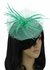 LSH00118 - Emerald Mesh Hat Feather Fascinator