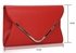 LSE00166 -  Red Large Flap Clutch purse