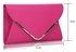 LSE00166 -  Fuchsia Large Flap Clutch purse