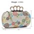 LSE00214 - Wholesale & B2B Ivory Women's Knuckle Rings Evening Bag Supplier & Manufacturer