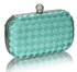 LSE00213 - Gorgeous Emerald Hard Case Evening Bag