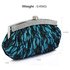 LSE00216 - Emerald Floral Satin Lace Clutch Bag
