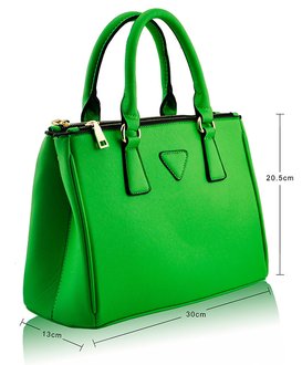 green clear purse