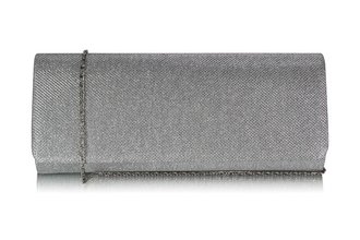 LSE00247 - Silver Clutch Bag