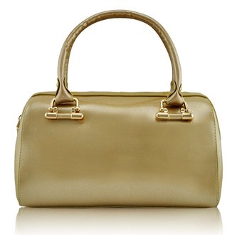 beige grab bag