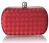 LSE00213 - Gorgeous Red Hard Case Evening Bag