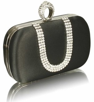 black clutch bag sparkly