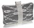 LSE00227 - Black Crystal Strip Clutch Evening Bag