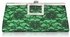 LSE00226 - Green Elegant Floral Satin Lace Clutch Bag