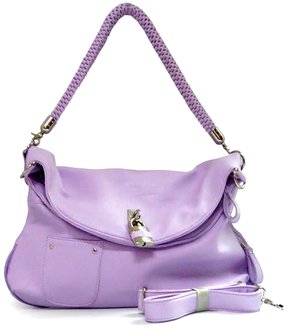LS9967 - Pink Shoulder Satchel Bag with Padlock