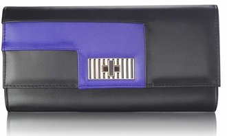 AG00232 - Black / Blue Twist Lock Crossbody Bags