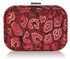 LSE0055 - Red Hard Case Clutch Bag