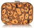 LSE0055 - Orange Hard Case Clutch Bag