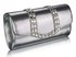 LSE0064 - Silver Patent Clutch Bag