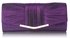 LSE0065  - Purple Satin Clutch Bag