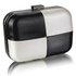 LSE0061 - Black/White Hardcase Clutch Bag