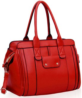 red handle bag