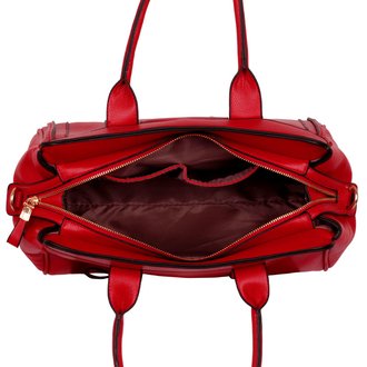 red handle bag