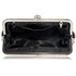 LSE0047 - Black/White Beaded Crystal Clutch Bag