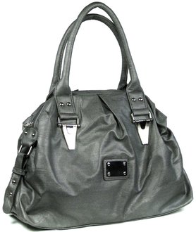 LS8505 - Grey Fashion Satchel Handbag