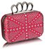 LSE00157 - Wholesale & B2B Pink Women's Knuckle Rings Evening Bag Supplier & Manufacturer