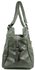 LS8301 - Grey Diamante Heart Tote Handbag