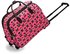 LS00309D - Coral London Bear Travel Holdall Trolley Luggage With Wheels - CABIN APPROVED