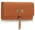 LSP1044 - Tan Tassel Detail Purse/Wallet