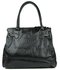 LS8201 - Black Padlock Diamante Tote Handbag