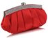 LSE00288 - Red Diamante Evening Clutch Bag