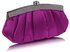 LSE00288 - Purple Diamante Evening Clutch Bag